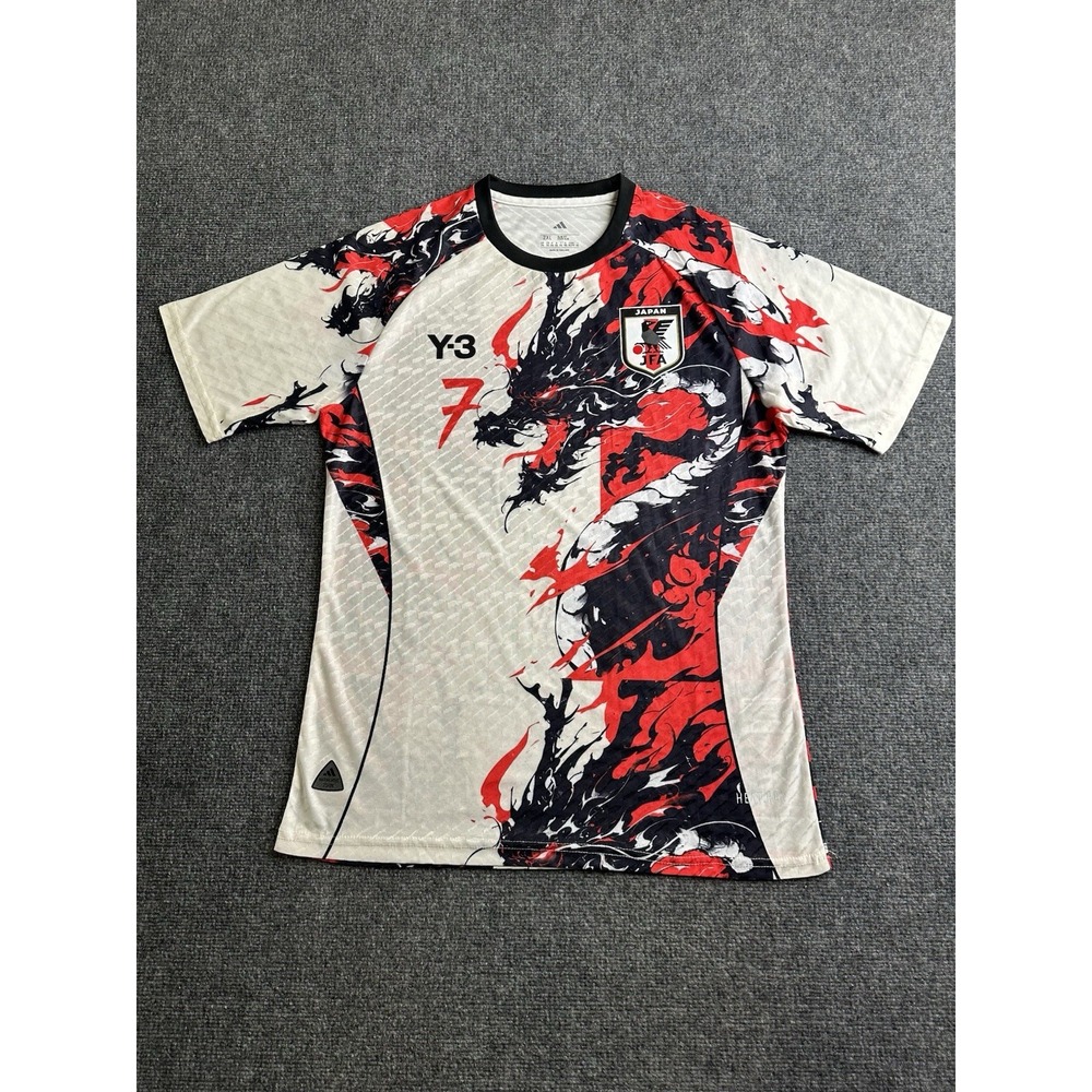 Men's Adidas Y-3 Japan JFA #7 Dragon Soccer Jersey 2024, Size L